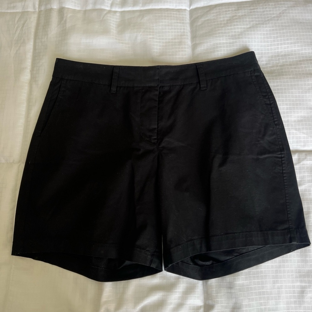 Daniel Cremieux Black Bermuda Shorts Tailored Cotton Blend
